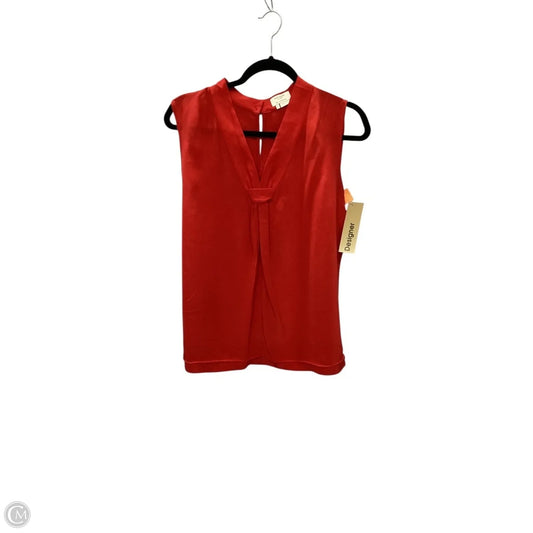 Top Sleeveless Designer By Kate Spade In Red, Size: L