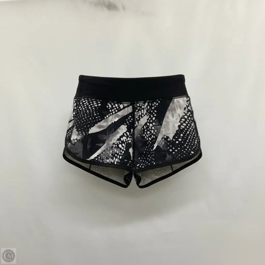 Athletic Shorts By Lululemon In Black & White, Size: 8