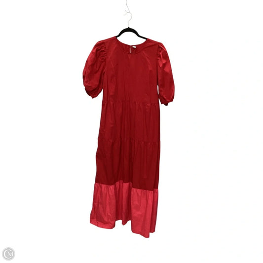 Dress Casual Maxi By Old Navy In Red, Size: L