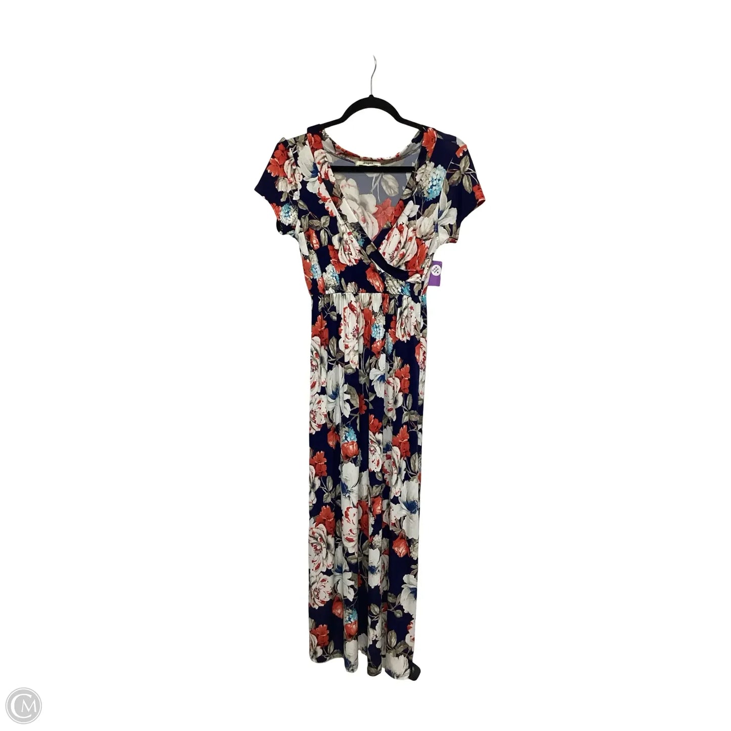 Dress Casual Midi By Clothes Mentor In Floral Print, Size: M