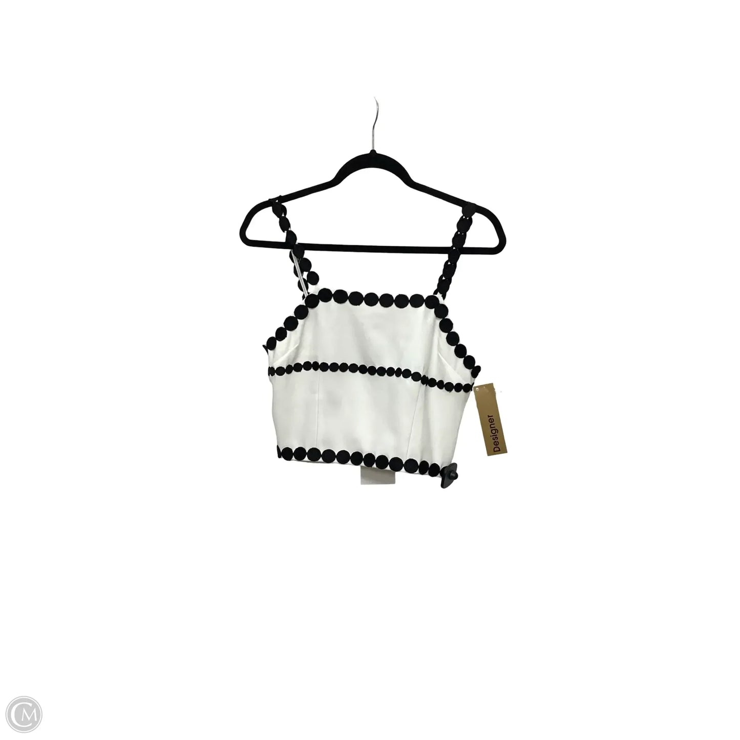 Designer Blouse Sleeveless By The Noli Shop In White, Size: M