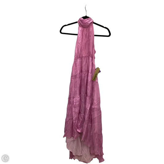Designer Dress Casual Maxi By Hello Molly In Pink, Size: M