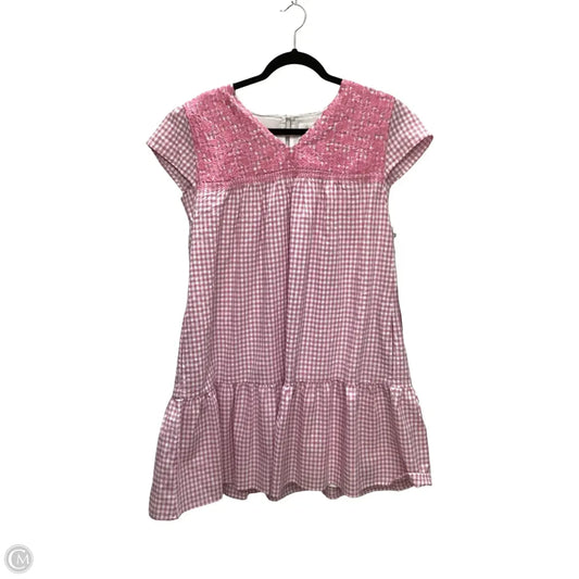 Designer Dress Casual Short By J.marie In Pink, Size: M