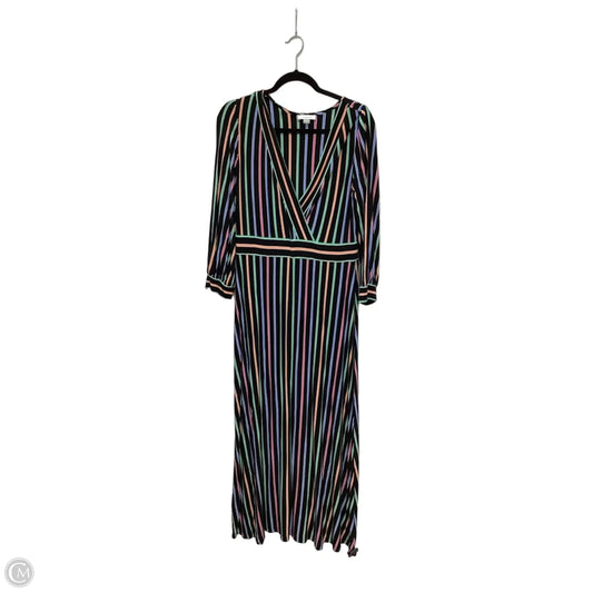 Dress Casual Maxi By Calvin Klein In Striped Pattern, Size: 10