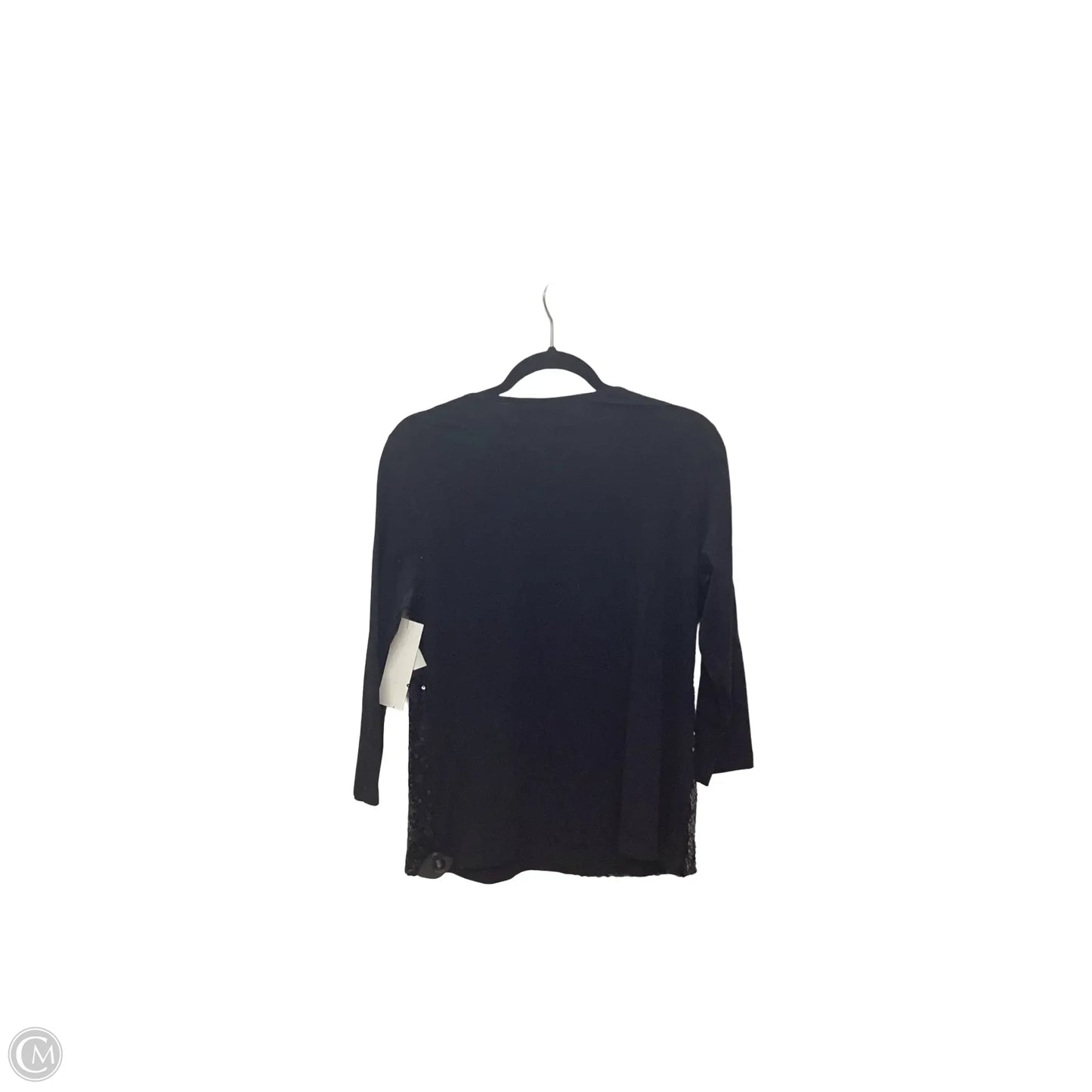 Blouse Long Sleeve By Chicos In Black, Size: M