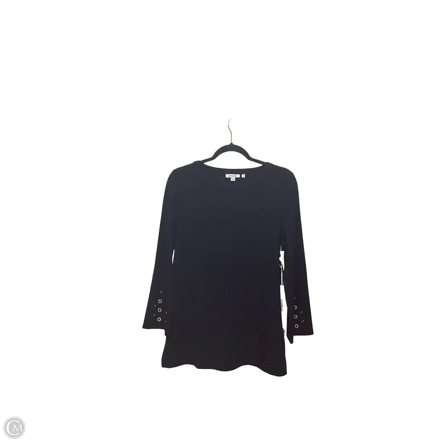 Blouse Long Sleeve By Chicos In Black, Size: M