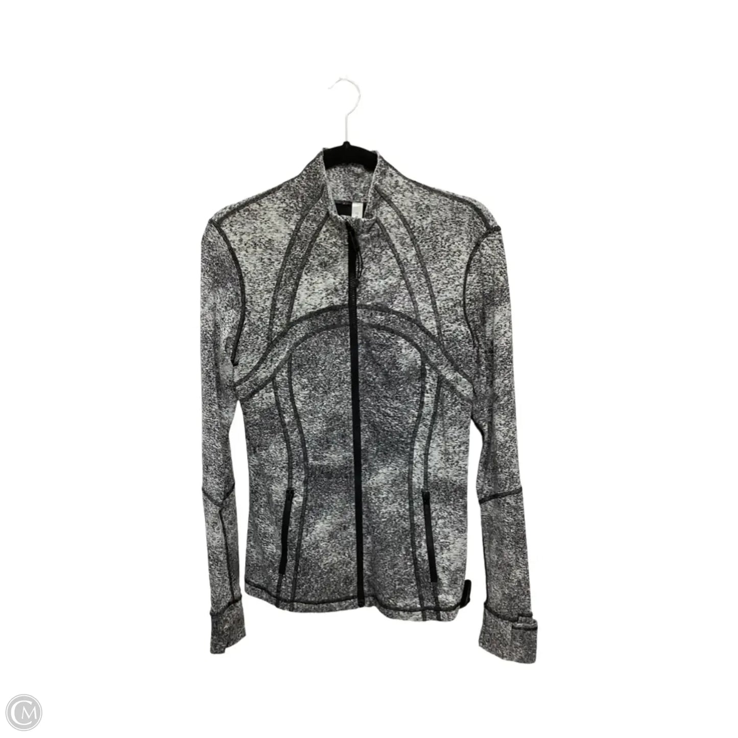 Athletic Jacket By Lululemon In Grey, Size: 12