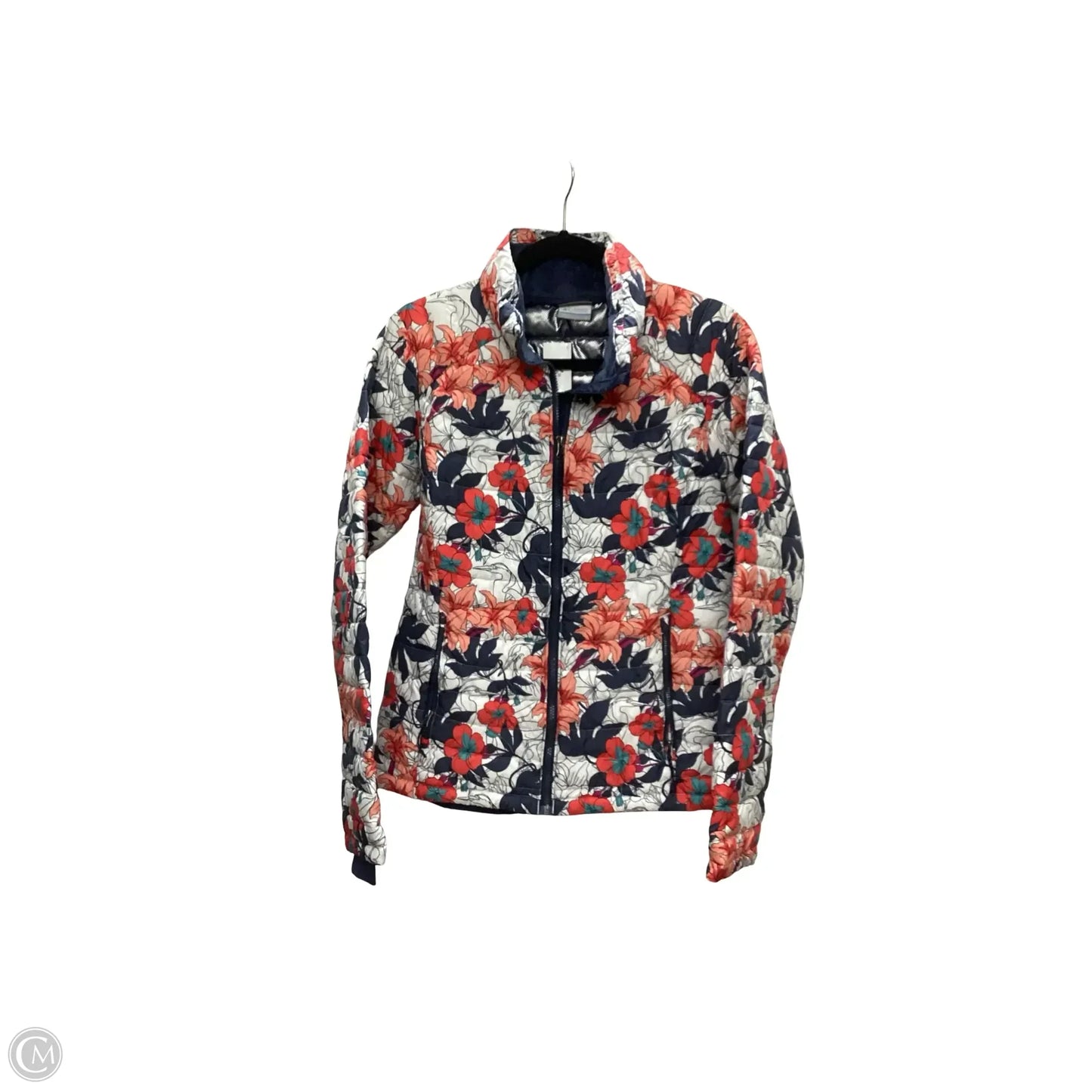 Jacket Puffer & Quilted By Columbia In Floral Print, Size: M