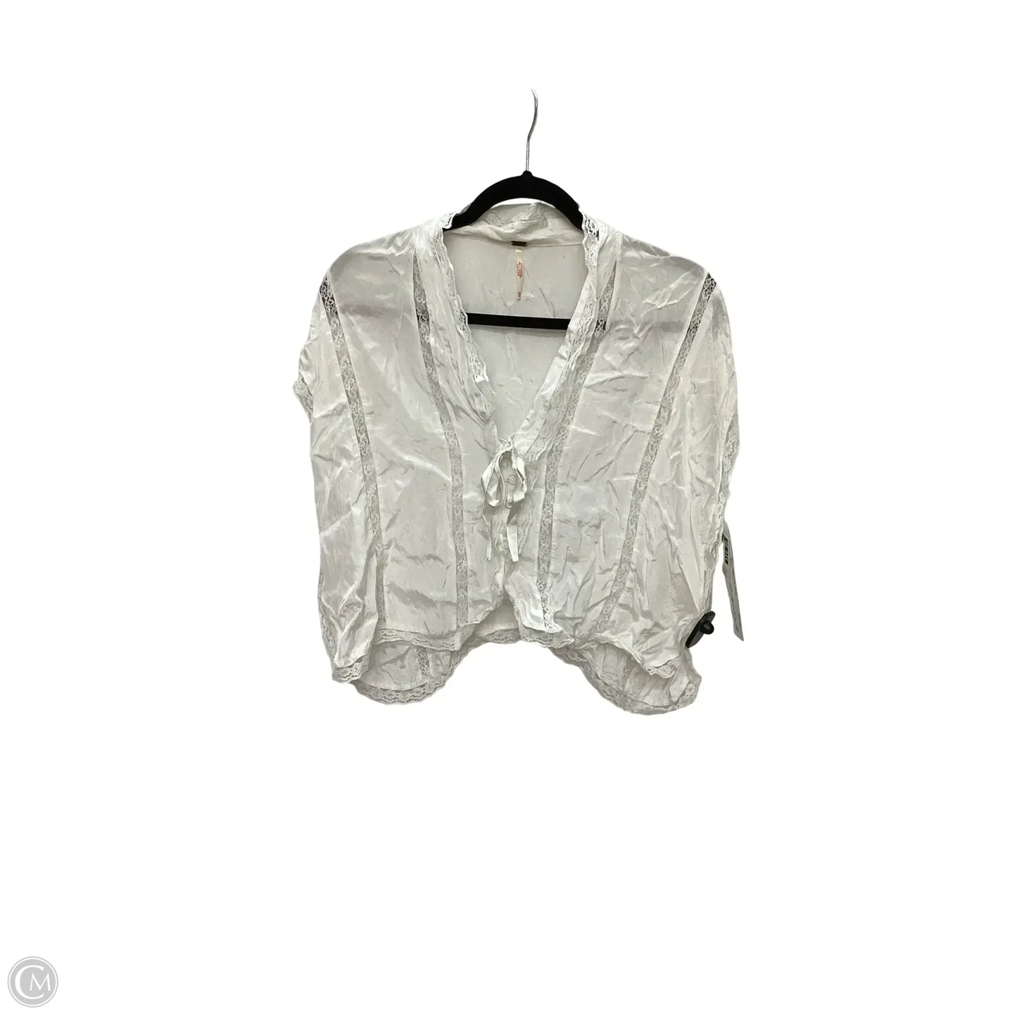 Blouse Short Sleeve By Free People In White, Size: Xs