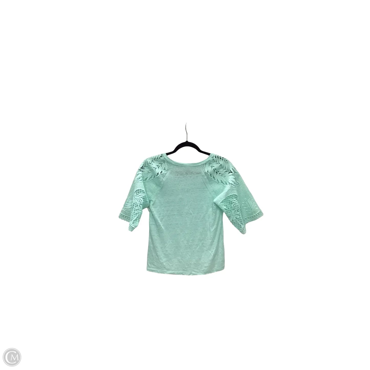 Blouse Short Sleeve By Chicos In Teal, Size: S