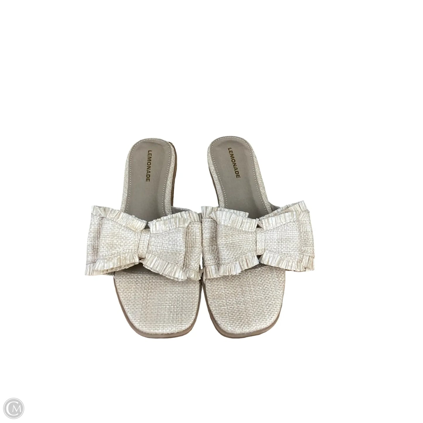 Sandals Flats By Clothes Mentor In Beige, Size: 8.5