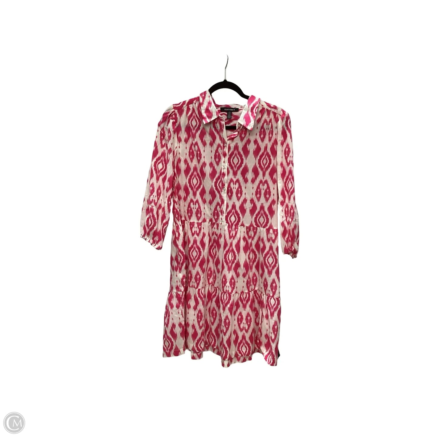 Dress Casual Short By Ellen Tracy In Pink, Size: L