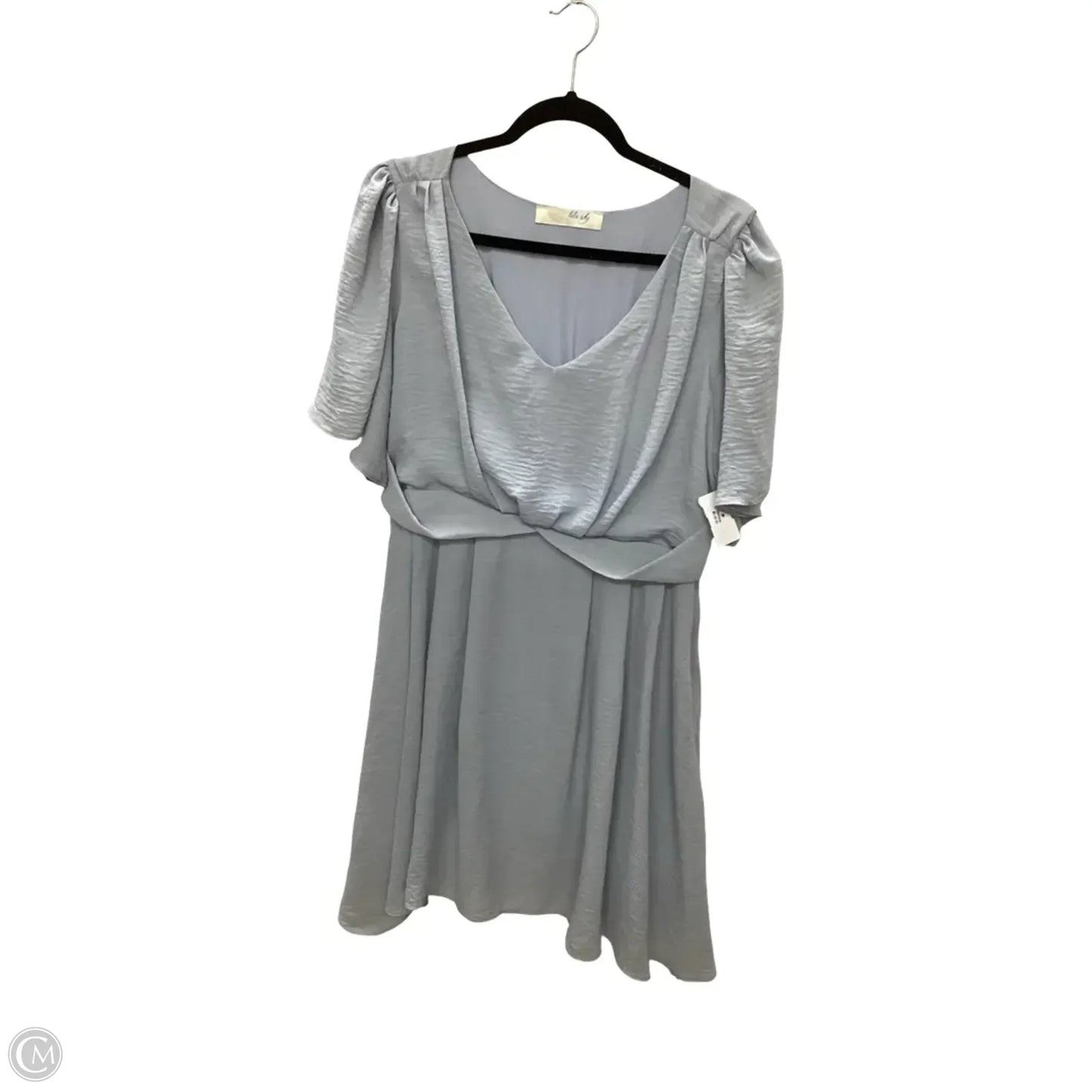 Dress Casual Short By LELA SKY  In Blue, Size: 1x