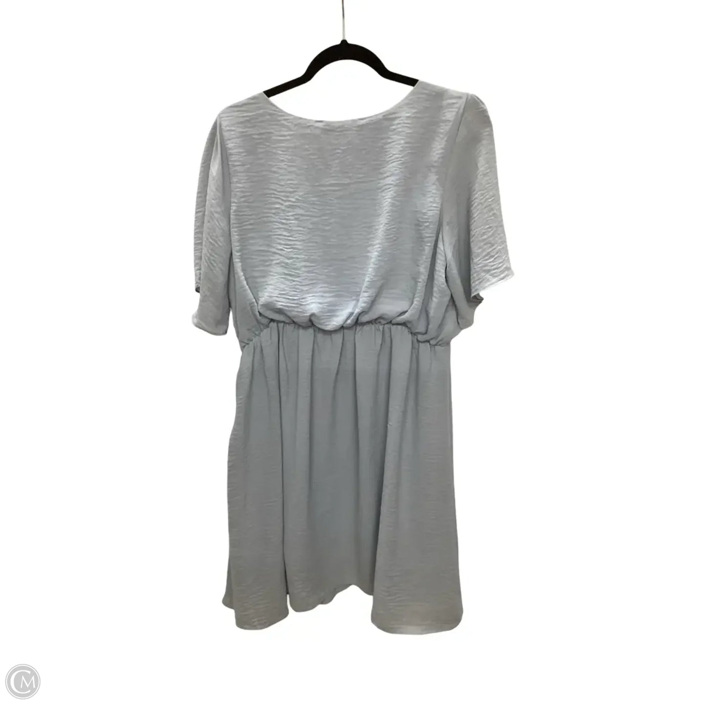 Dress Casual Short By LELA SKY  In Blue, Size: 1x