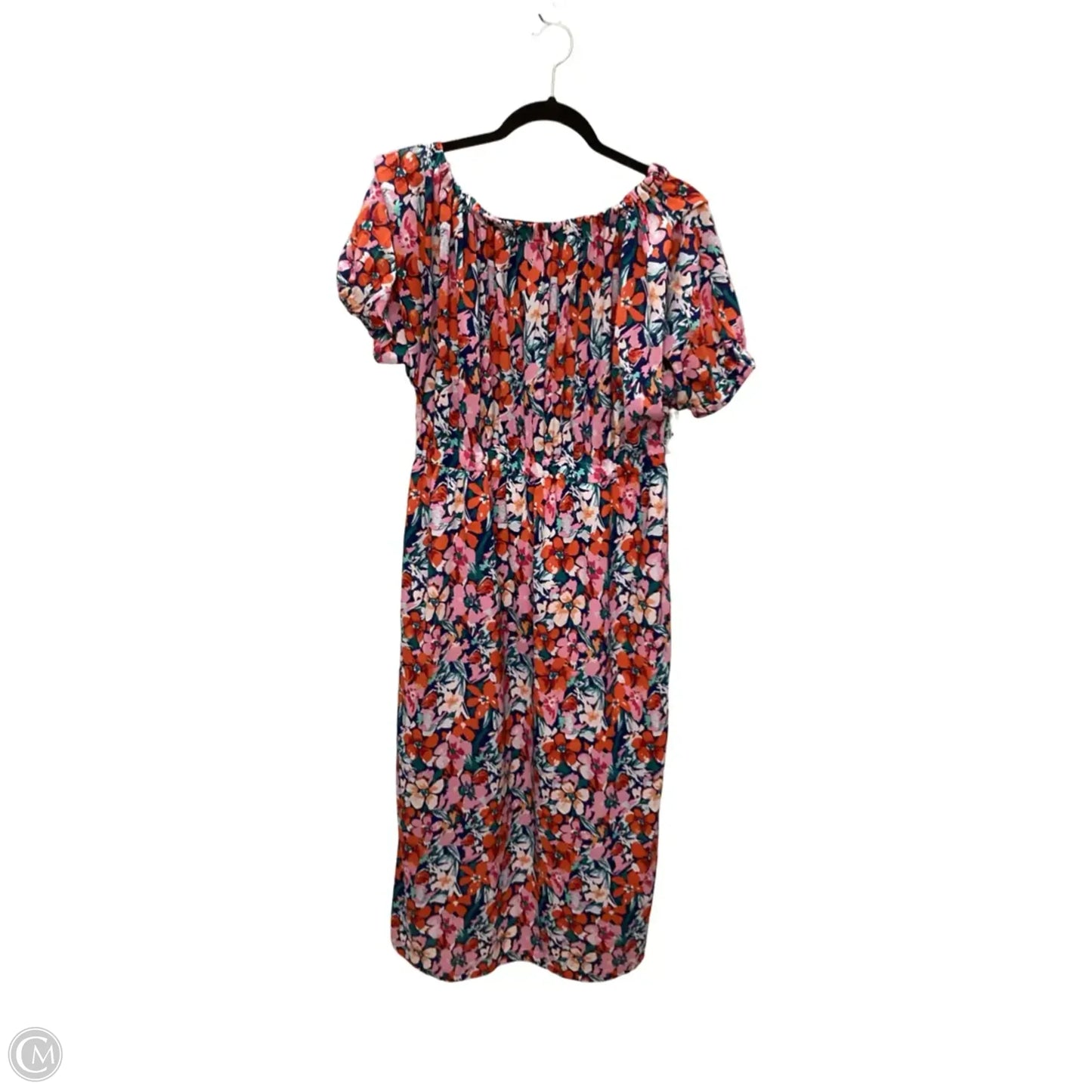 Dress Casual Maxi By Ott In Floral Print, Size: Xl