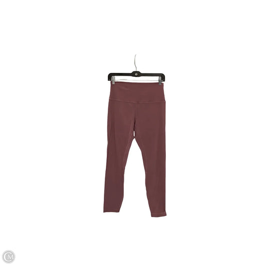 Athletic Leggings By Lululemon In Pink, Size: 8