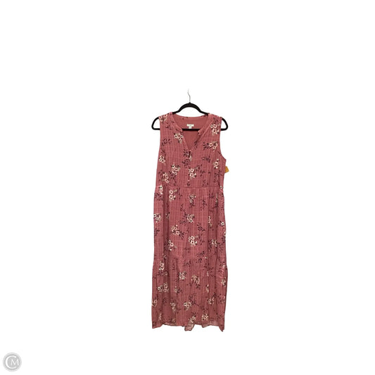 Dress Casual Maxi By J. Jill In Pink, Size: L