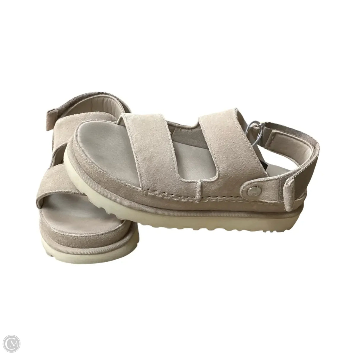 Sandals Designer By Ugg In Tan, Size: 7