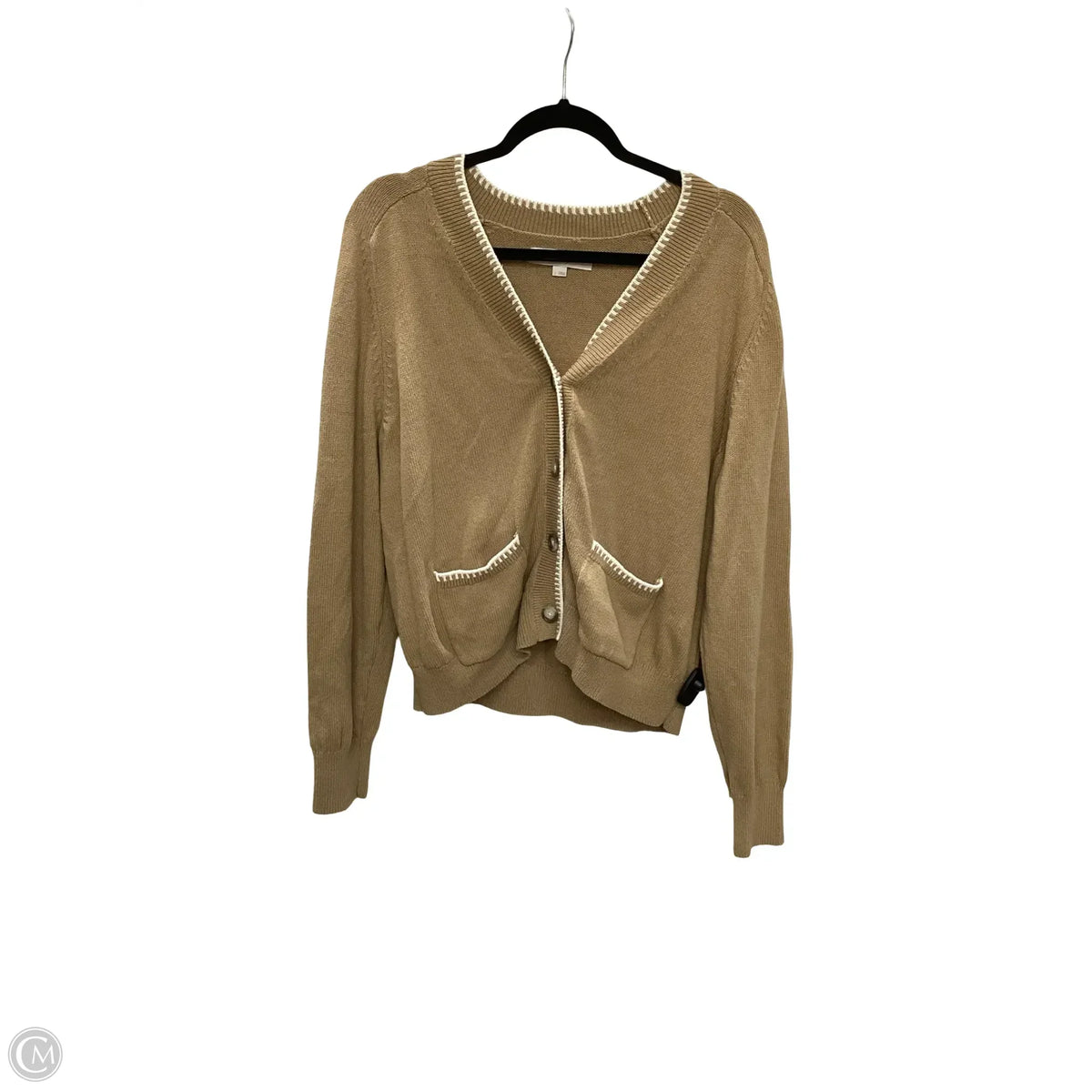 Cardigan By Loft In Tan, Size: L
