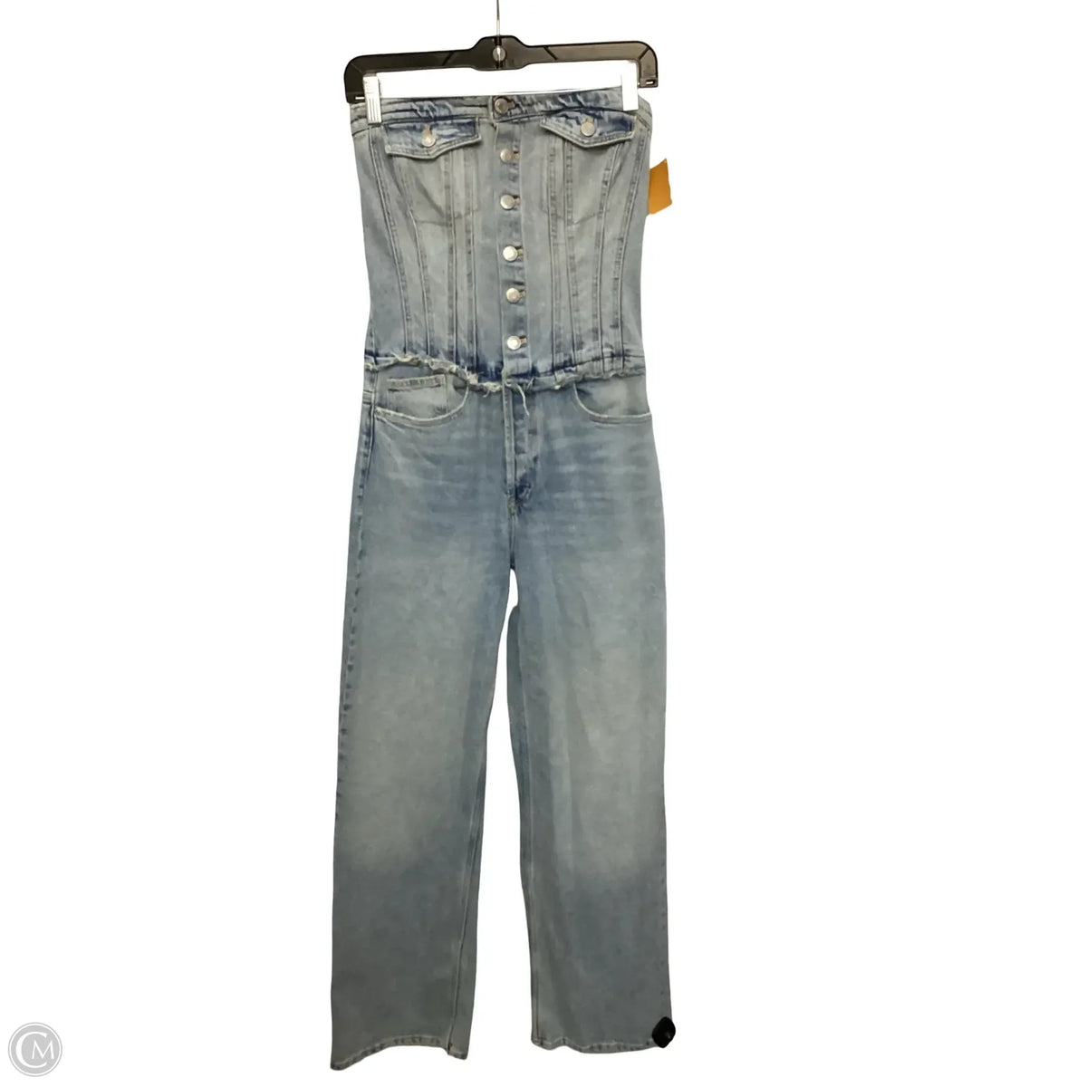 Jumpsuit By Zara In Blue Denim, Size: S