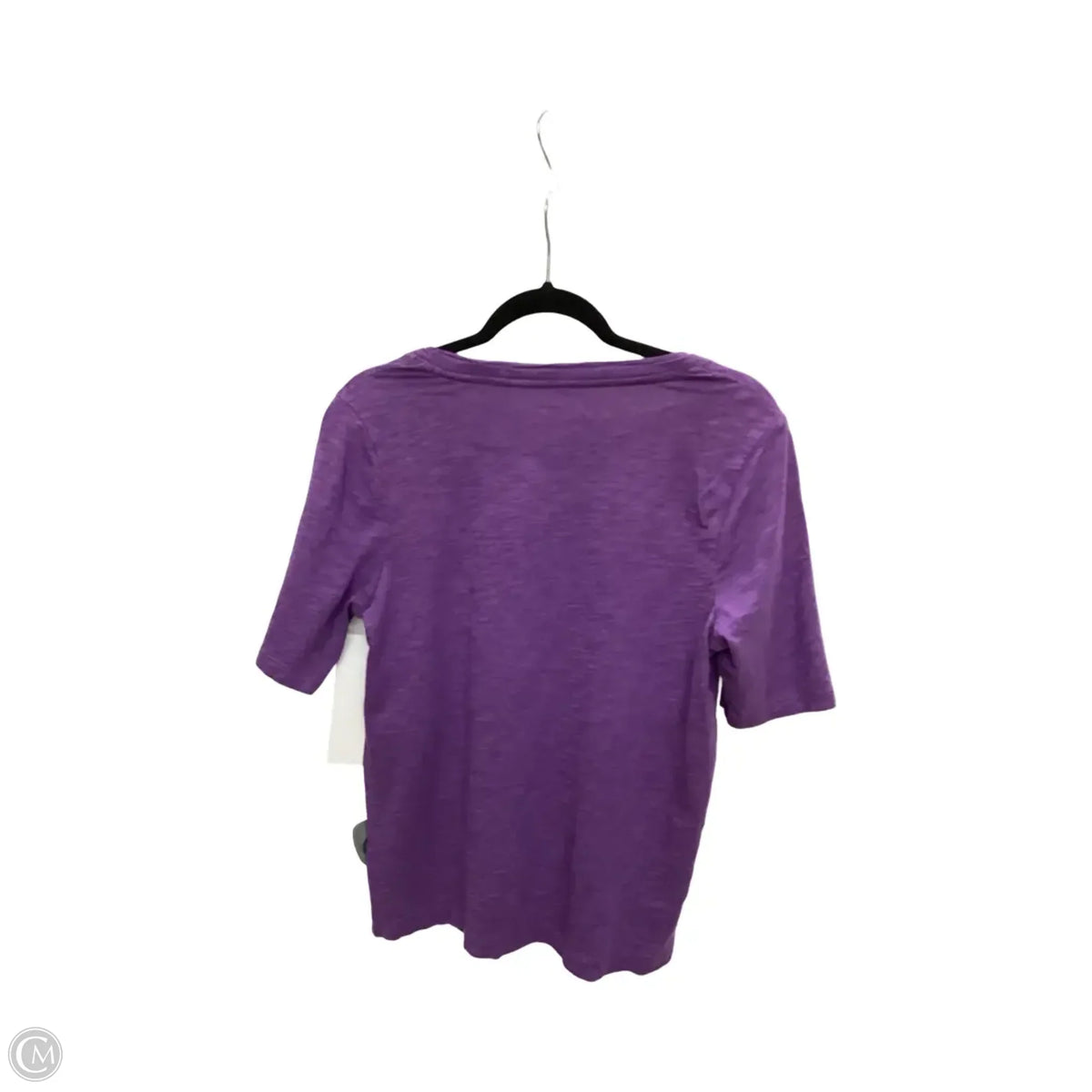 Blouse Short Sleeve By Chicos In Purple, Size: M