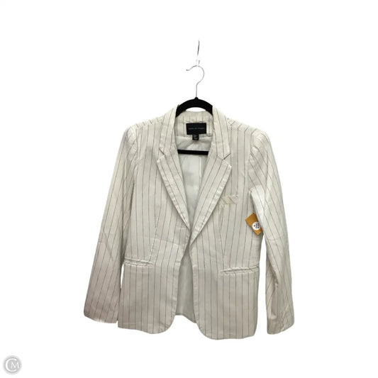 Blazer By Adrienne Vittadini In Striped Pattern, Size: M
