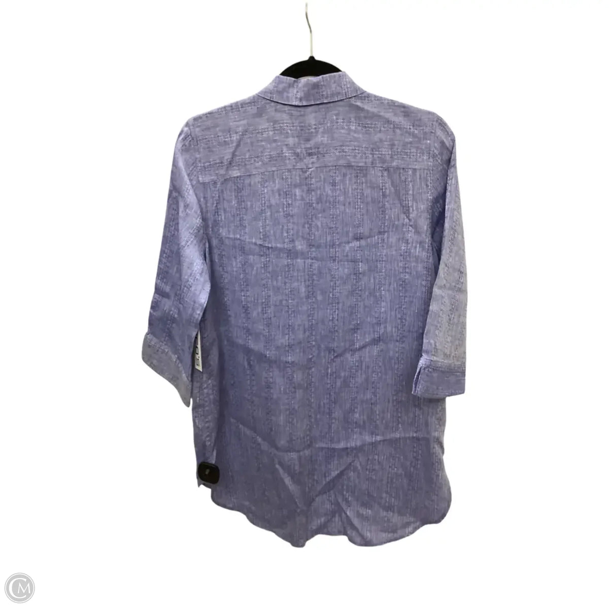 Blouse Long Sleeve By Chicos In Blue, Size: S
