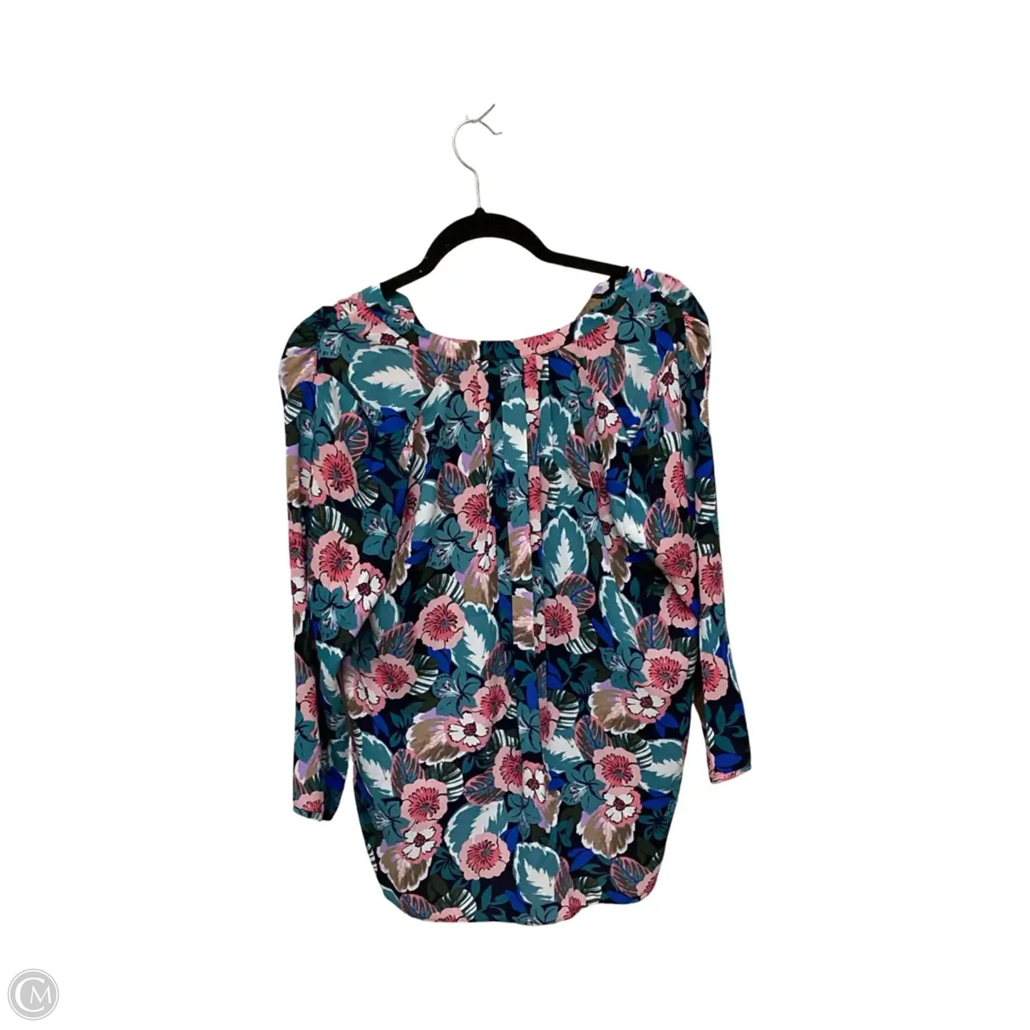 Designer Blouse 3/4 Sleeve By Curves 360 In Floral Print, Size: S
