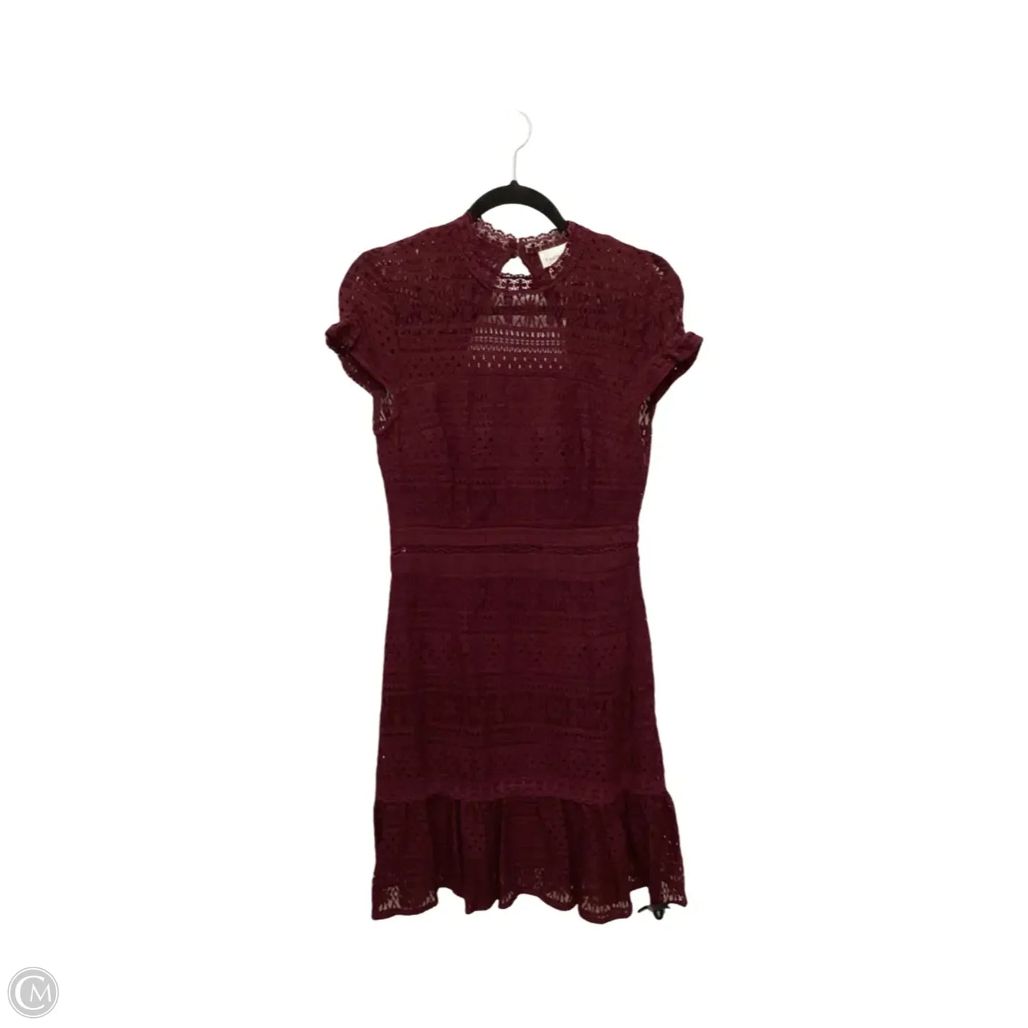 Designer Dress Casual Short By Foxiedox In Red, Size: M