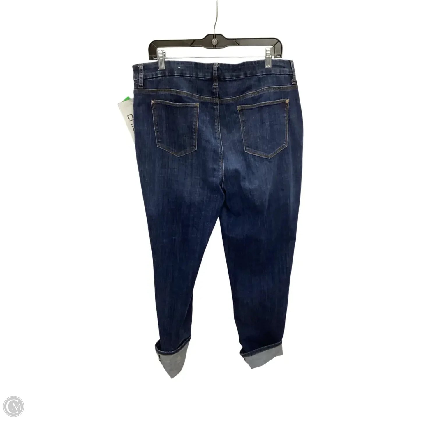 Jeans Skinny By Chicos In Blue Denim, Size: L