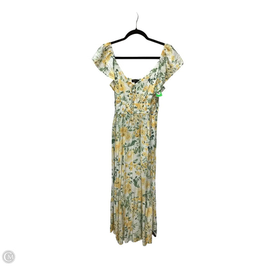 Dress Casual Midi By Rachel Zoe In Floral Print, Size: L
