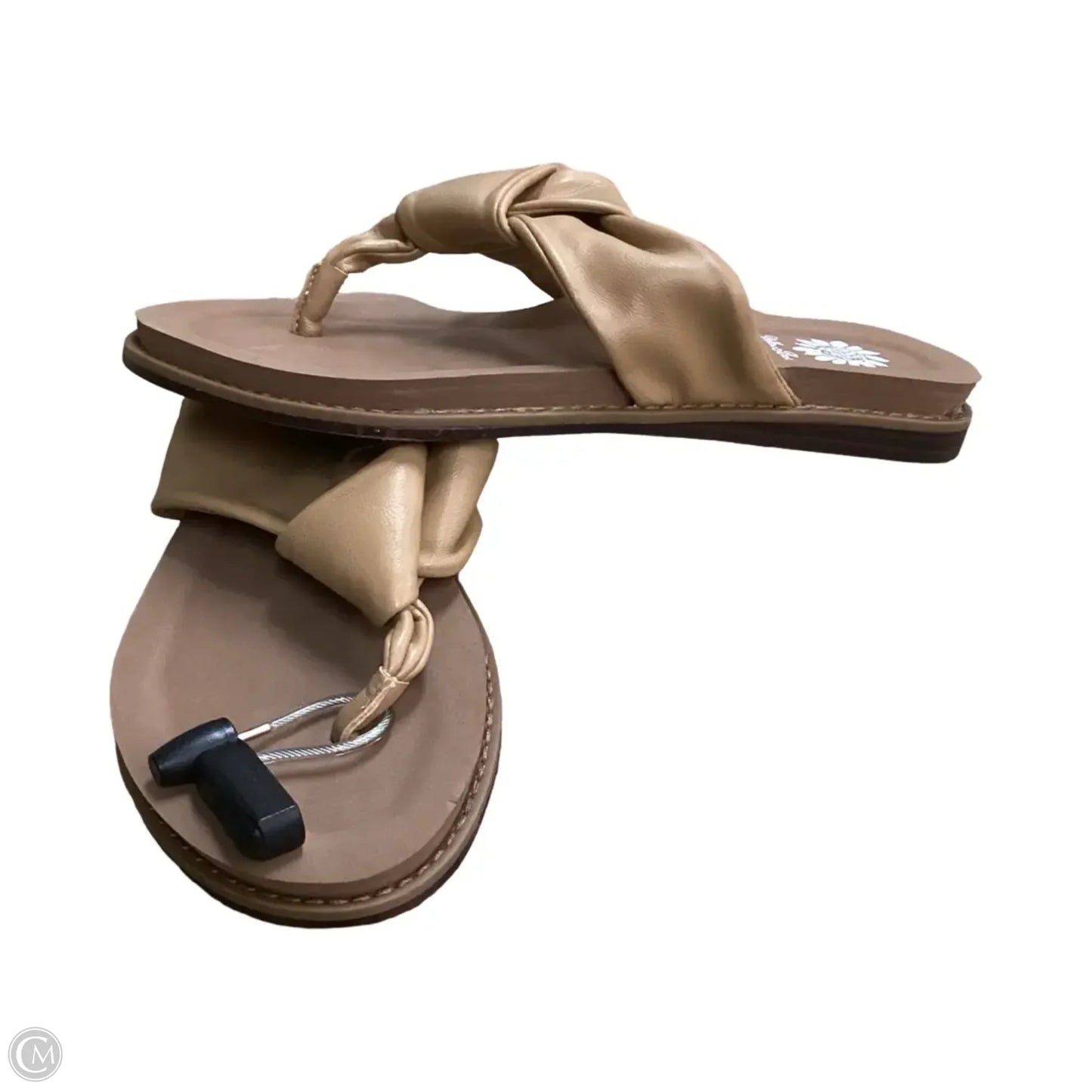 Sandals Flats By Yellow Box In Tan, Size: 6