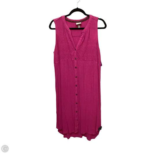 Dress Casual Short By Knox Rose In Pink, Size: L
