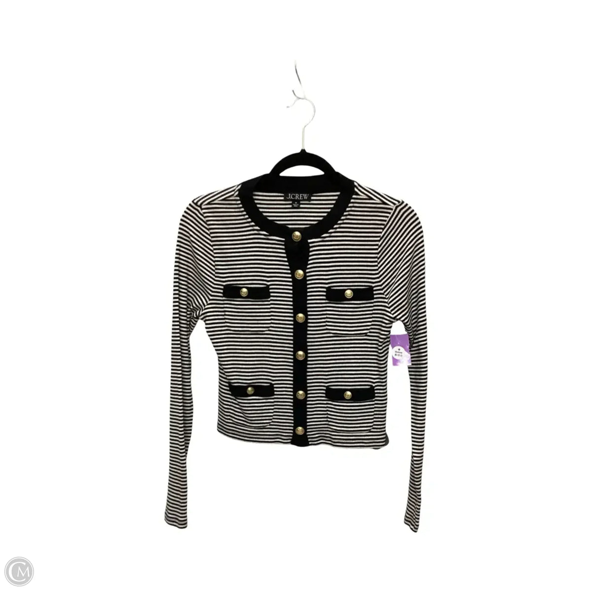 Cardigan By J. Crew In Striped Pattern, Size: M