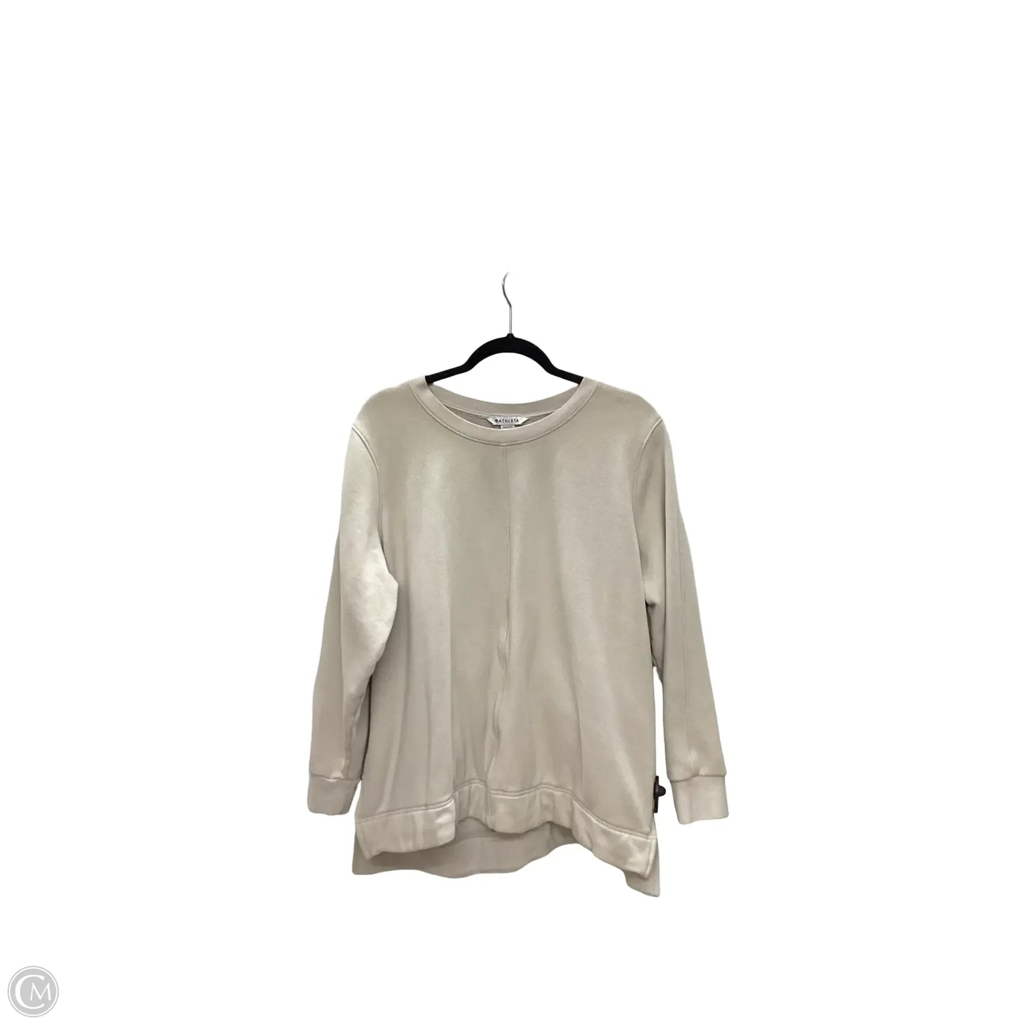 Sweatshirt Crewneck By Athleta In Beige, Size: 1x