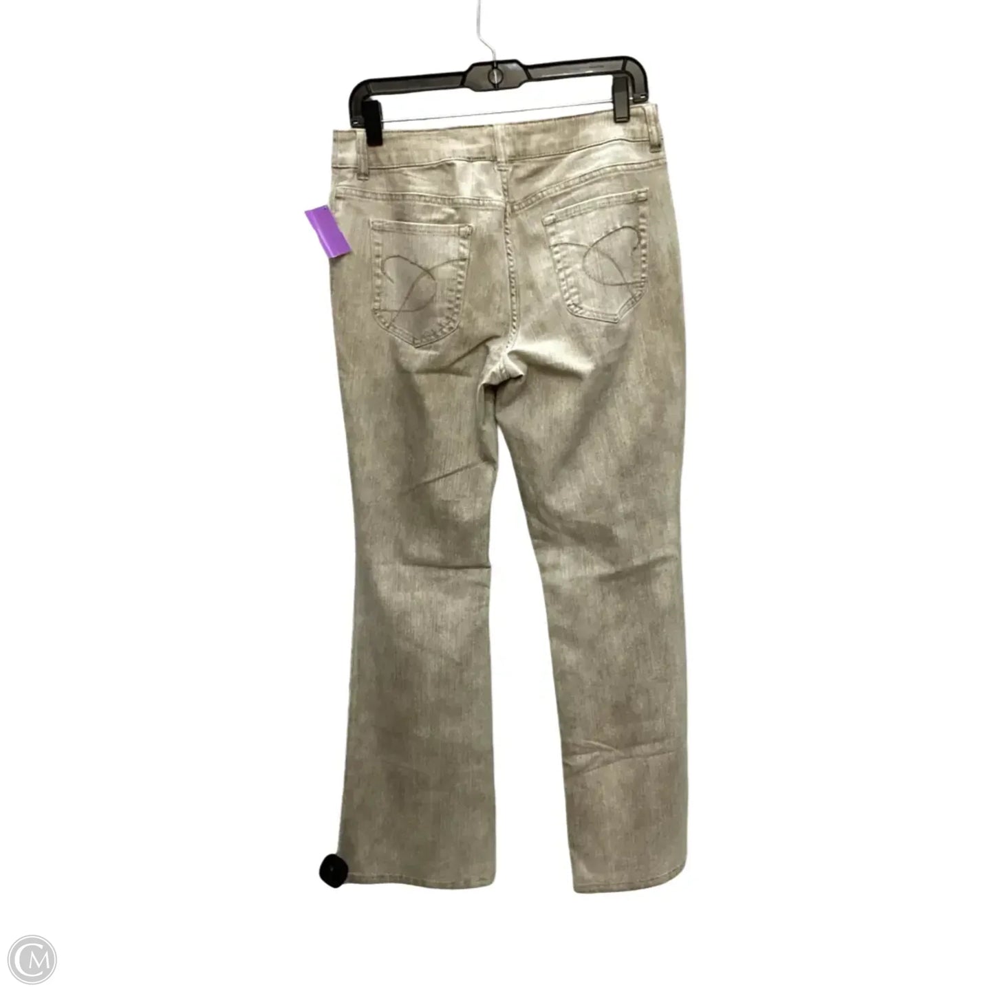 Jeans Boot Cut By Chicos In Beige, Size: S