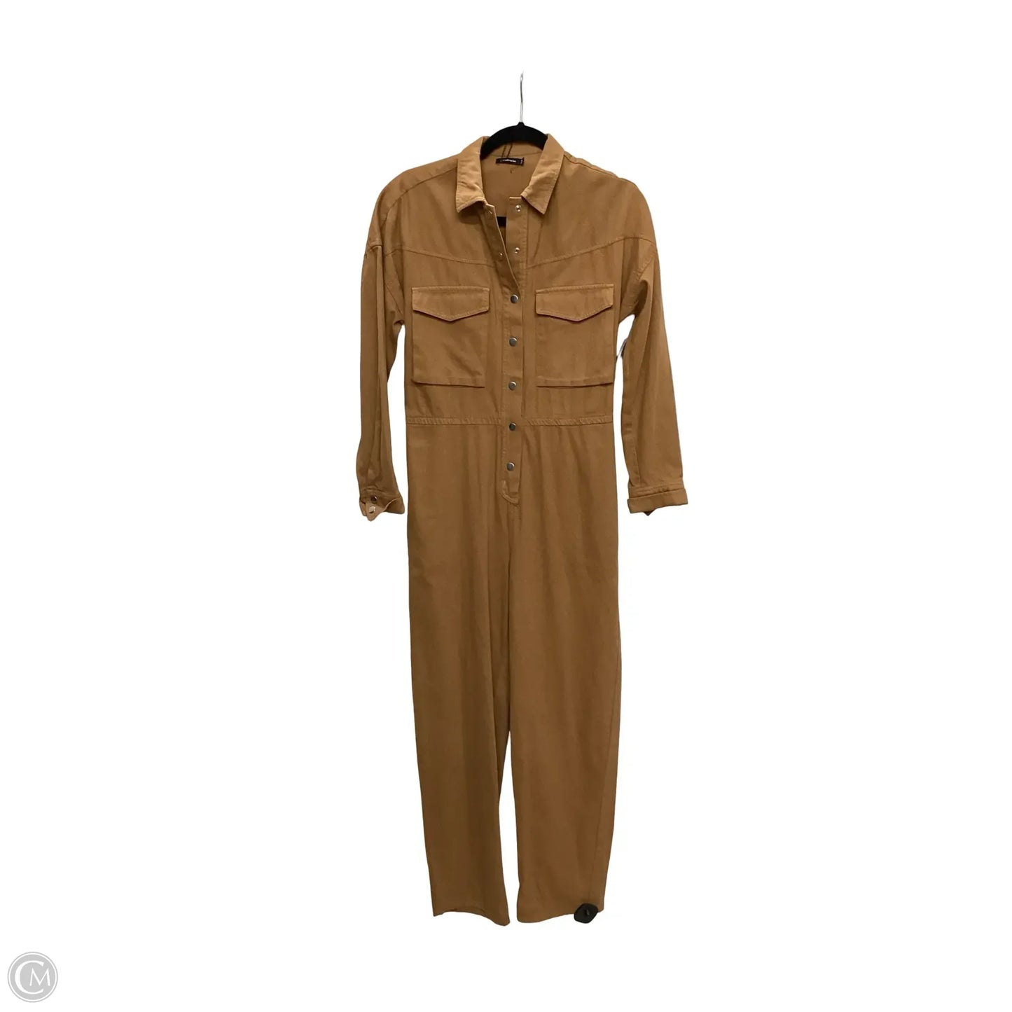 Jumpsuit By Stradivarius In Brown Denim, Size: S