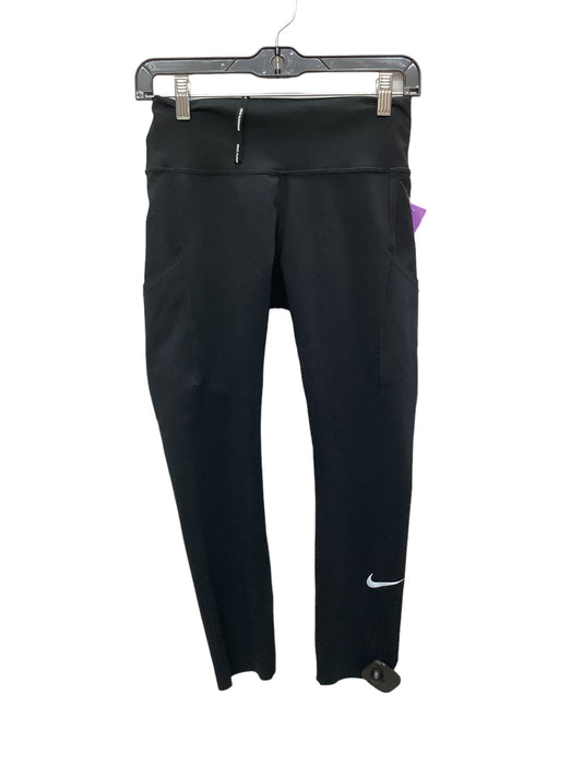 Black Athletic Capris Nike Apparel, Size M