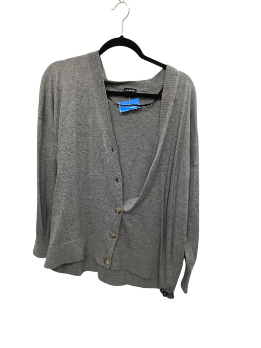 Sweater Cardigan By Torrid In Grey, Size: M