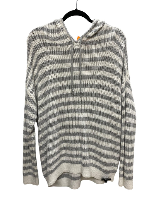 Sweatshirt Hoodie By Time And Tru In Grey White, Size: S