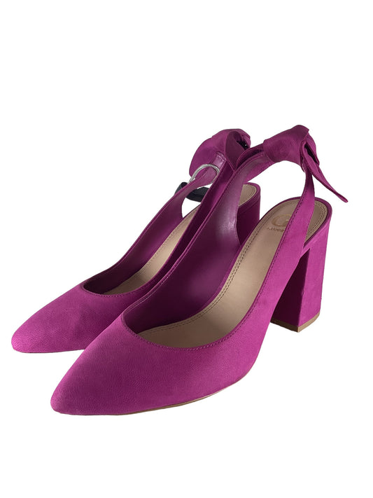 Purple Shoes Heels Block Gianni Bini, Size 8