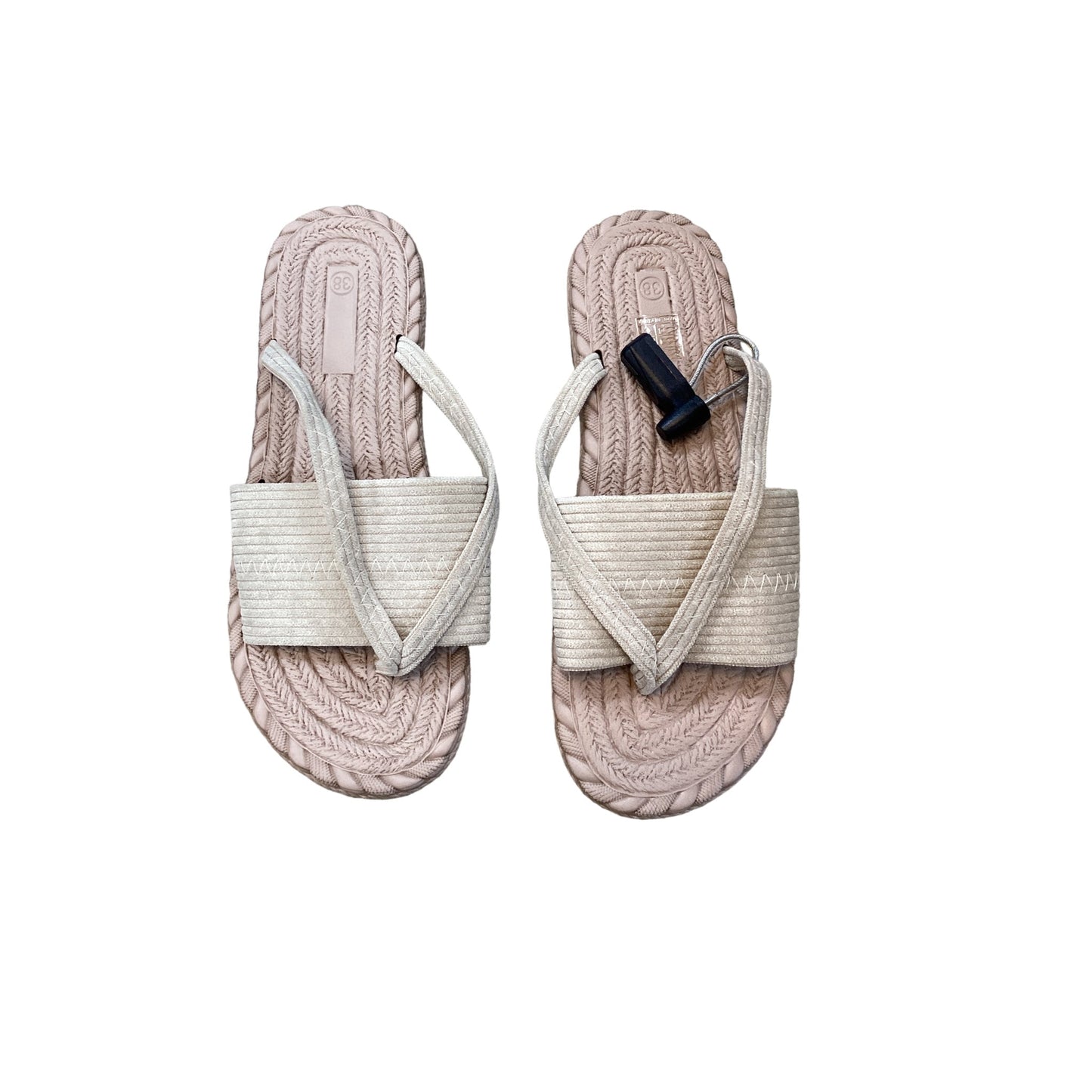 Tan Sandals Flats Cmf, Size 7.5