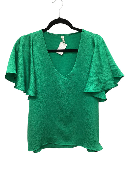 Green Top Short Sleeve Basic Tyche, Size S