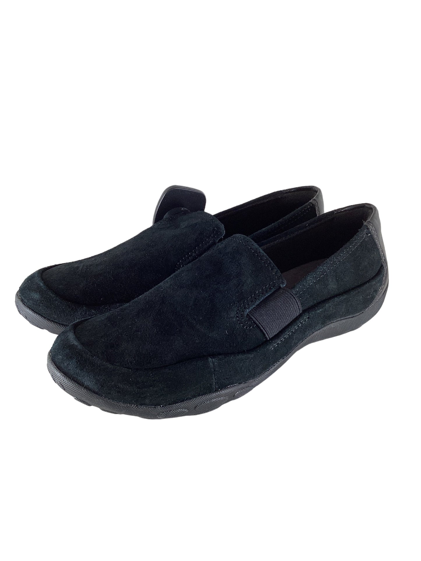 Black Shoes Flats Clarks, Size 7