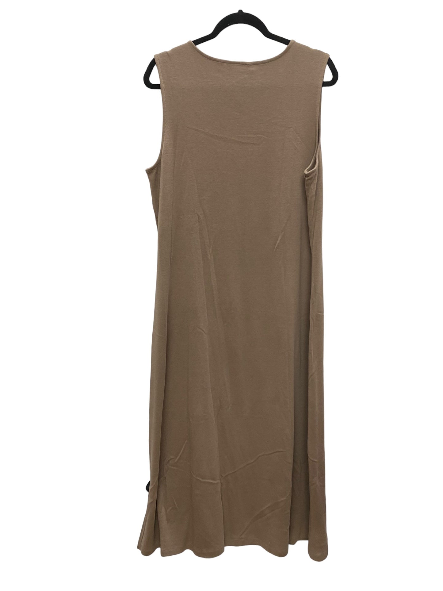 Dress Casual Maxi By Liz Claiborne In Brown, Size: Petite   Xl