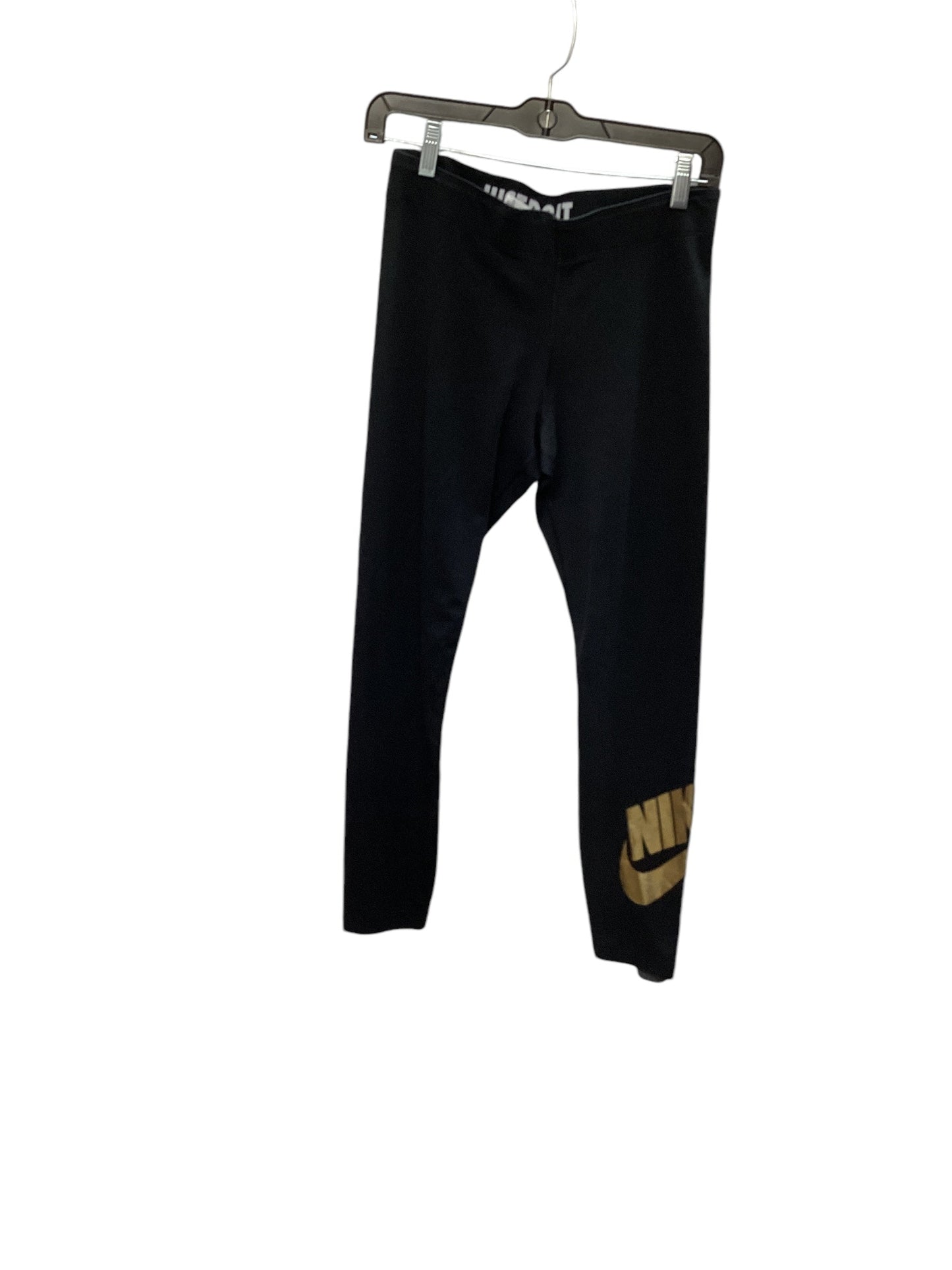 Athletic Leggings By Nike Apparel In Black, Size: M