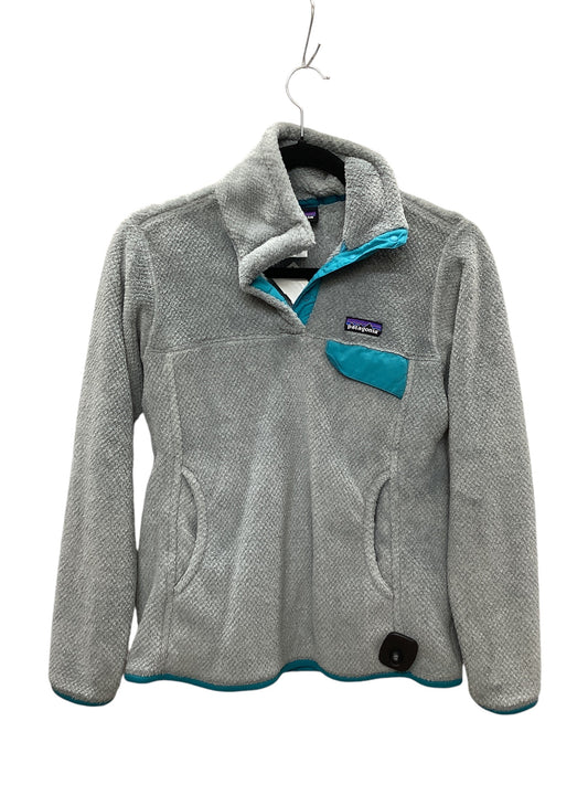 Jacket Fleece By Patagonia In Grey, Size: S