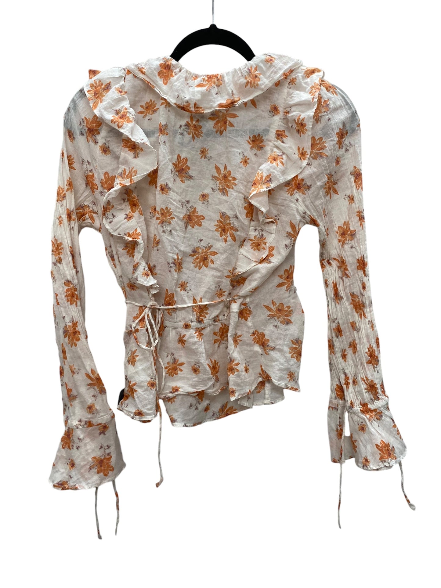 Top Long Sleeve By Free People In Floral Print, Size: M