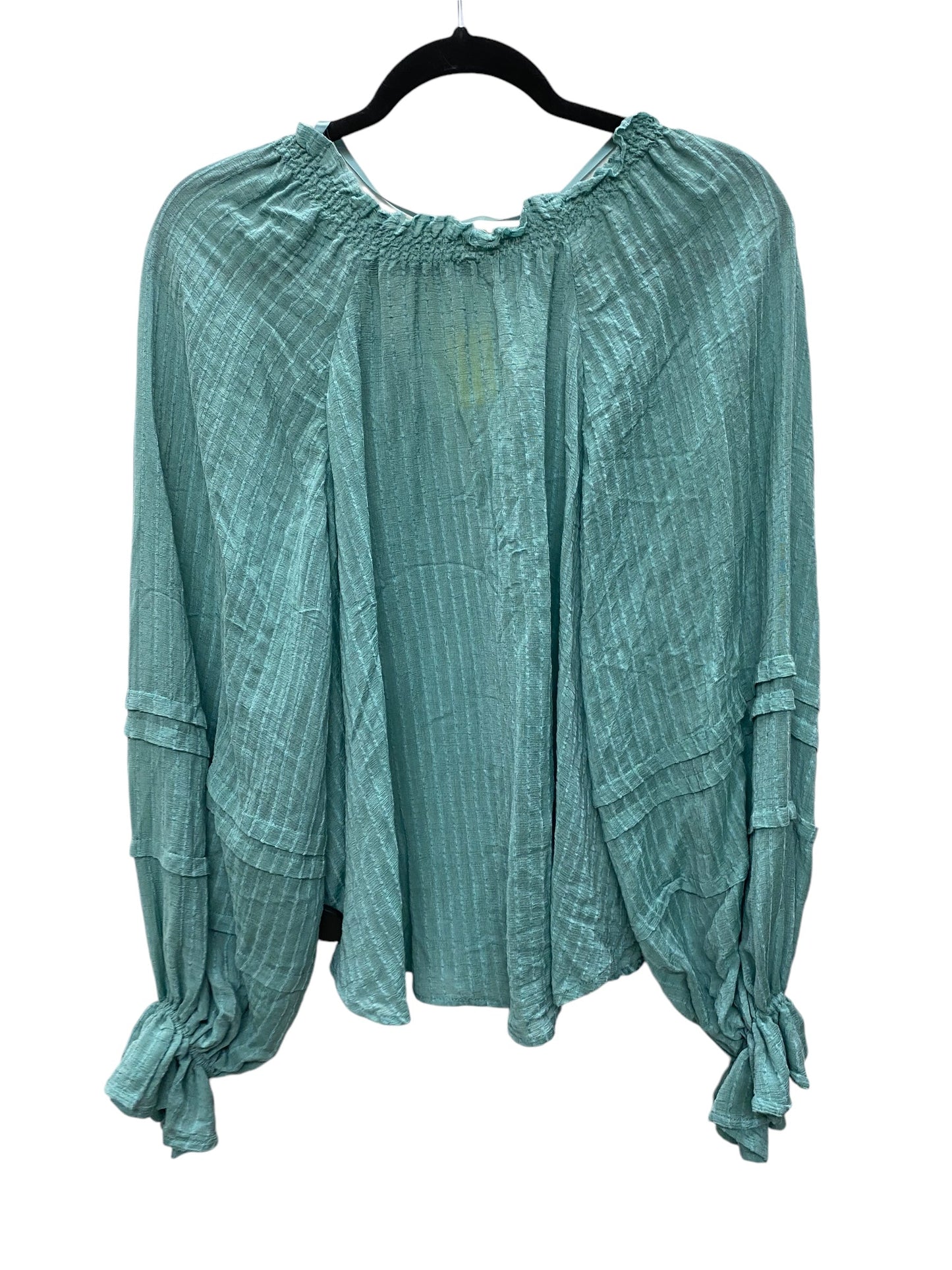 Top Long Sleeve By Free People In Green, Size: Xs