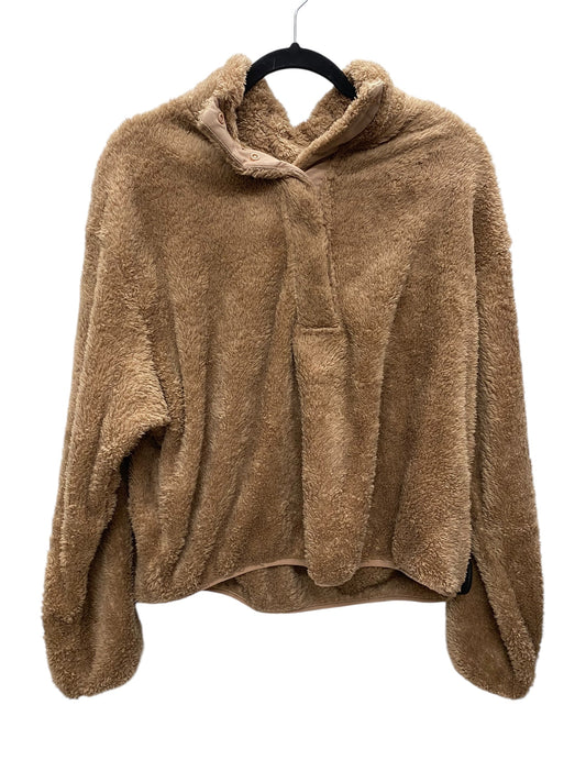 Jacket Fleece By H&m In Brown, Size: L